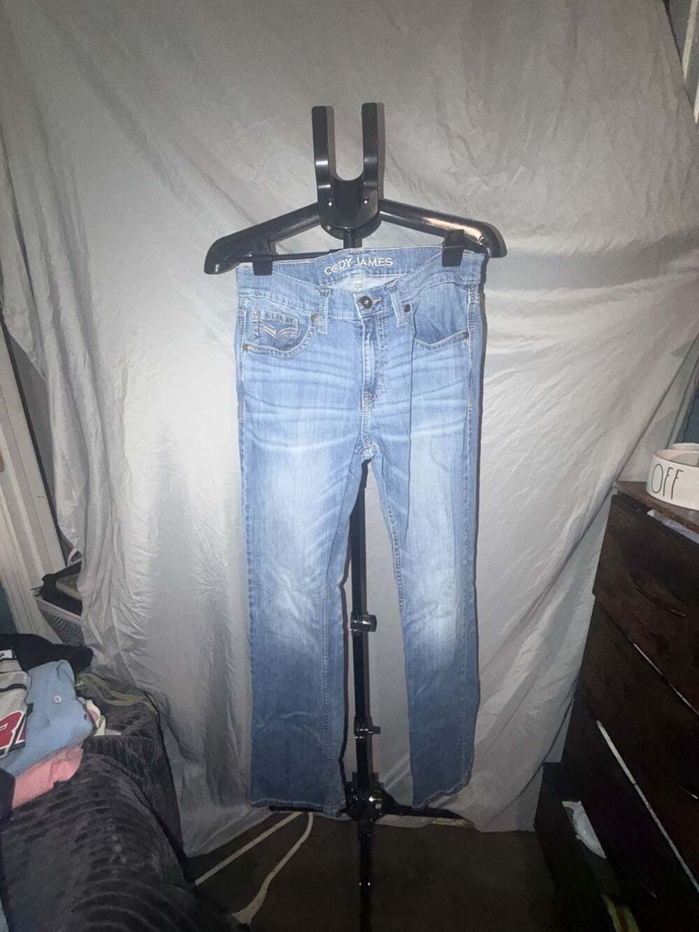 Cody James Jeans Size 32W x 36L Light Wash Denim